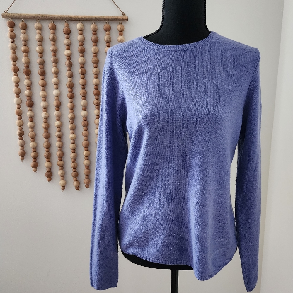 Cashmere by Charter Club Womens Sweater M Purple Blue